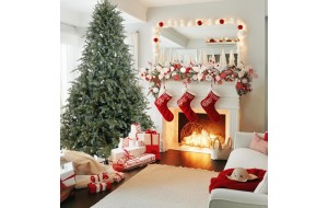 Blue Spruce χριστουγεννιάτικο δέντρο σε πράσινη απόχρωση με mixed PE-PVC φύλλωμα και ύψος 240 εκ