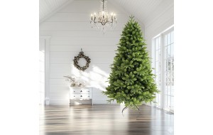 Cedar χριστουγεννιάτικο δέντρο σε πράσινο χρώμα με μεικτό φύλλωμα PE και PVC με ύψος 240 εκ