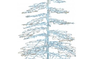 Φωτιζόμενο δέντρο με μεταλλικό σκελετό IP65 με 1.100 led 140x250 εκ