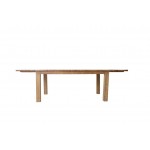 Olumpus τραπέζι με επέκταση από ξύλο teak 180-270x100x78 εκ