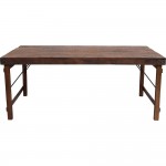 Java τραπέζι από ανακυκλωμένο ξύλο σε φυσική απόχρωση 175x90x74 εκ