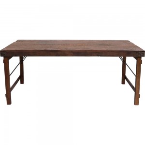 Java τραπέζι από ανακυκλωμένο ξύλο σε φυσική απόχρωση 175x90x74 εκ