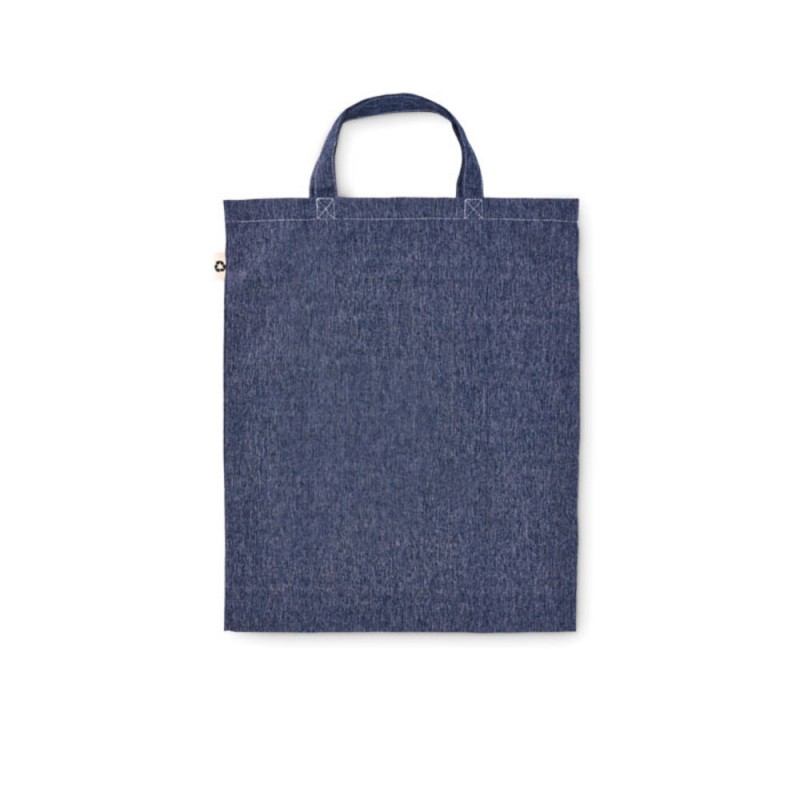Duofold τσάντα αγορών αναδιπλούμενη από ανακυκλωμένο βαμβάκι σε τρία χρώματα 39x48 εκ