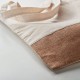 India Tote τσάντα για ψώνια από βαμβάκι με λεπτομέρειες από γιούτα σε φυσική απόχρωση 38x41 εκ