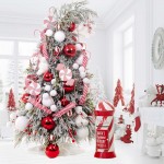 Candy Bear Wonderland ολοκληρωμένη διακοσμητική πρόταση με 117 στολίδια σε δέντρο με ενσωματωμένο φωτισμό 210 εκ