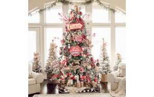Classic Christmas Ολοκληρωμένη διακόσμηση Χριστουγεννιάτικου δέντρου με 180 στολίδια