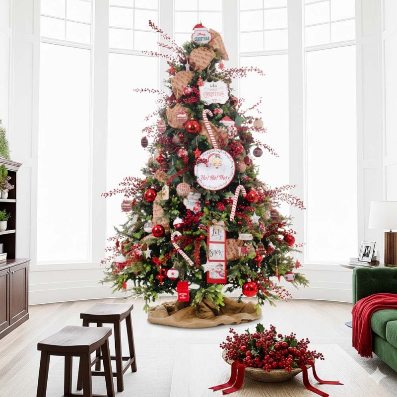 Classic Christmas πρόταση στολισμού για χριστουγεννιάτικο δέντρο με 164 στολίδια