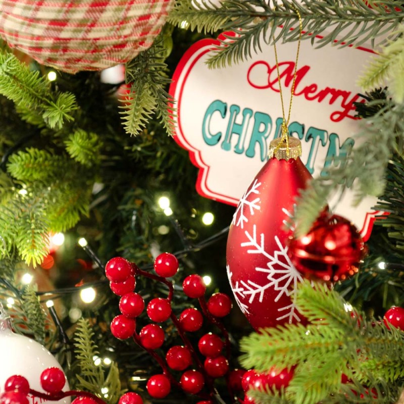 Classic Christmas πρόταση στολισμού για χριστουγεννιάτικο δέντρο με 164 στολίδια