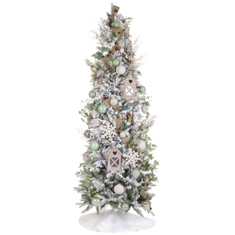 Mountain Mints πρόταση στολισμού για χριστουγεννιάτικο δέντρο με 111 στολίδια