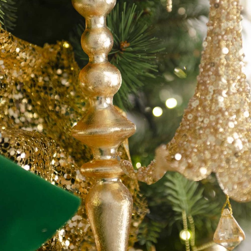 Luxury Retro πρόταση στολισμού για χριστουγεννιάτικο δέντρο με 143 στολίδια
