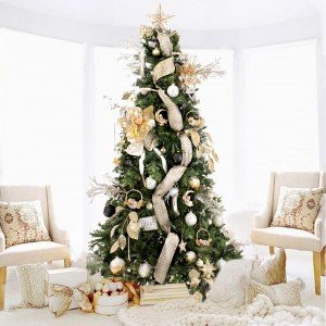 Starry night πρόταση στολισμού για χριστουγεννιάτικο δέντρο με 100 στολίδια 