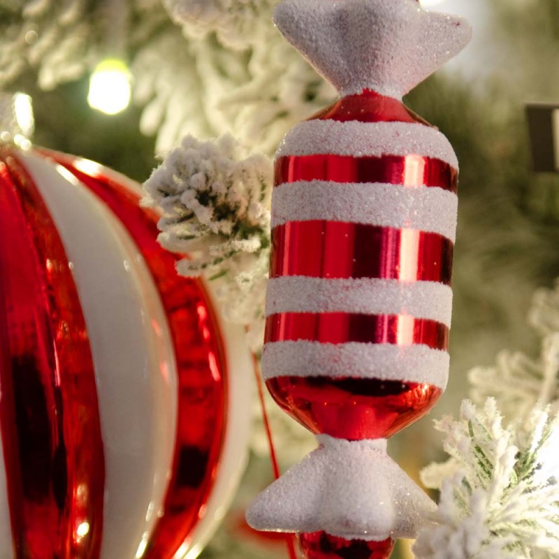 Σύννεφα από ζάχαρη πρόταση στολισμού για χριστουγεννιάτικο δέντρο με 119 στολίδια