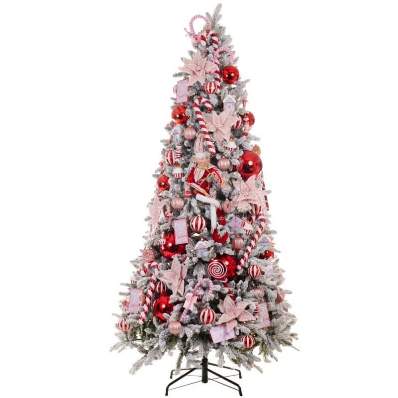 Σύννεφα από ζάχαρη πρόταση στολισμού για χριστουγεννιάτικο δέντρο με 119 στολίδια