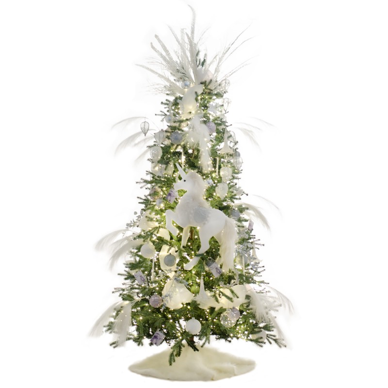 Unicorn πρόταση στολισμού για χριστουγεννιάτικο δέντρο με 115 στολίδια