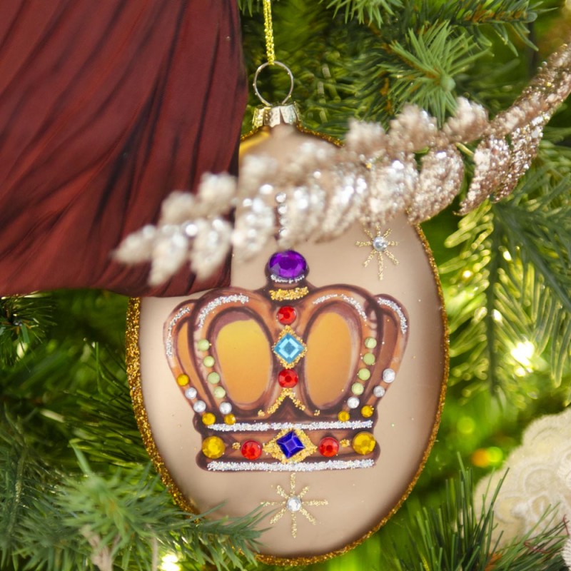 Βασιλιάς ολοκληρωμένη διακόσμηση Χριστουγεννιάτικου δέντρου με 113 στολίδια