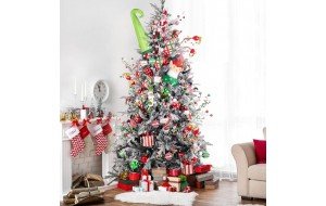 Παιδικό Όνειρο Santa's Little Helpers  Πρόταση στολισμού σε δέντρο Montana Frosted με 100 στολίδια και 1200 led λαμπάκια soft φωτισμού σε ύψος 210 εκ
