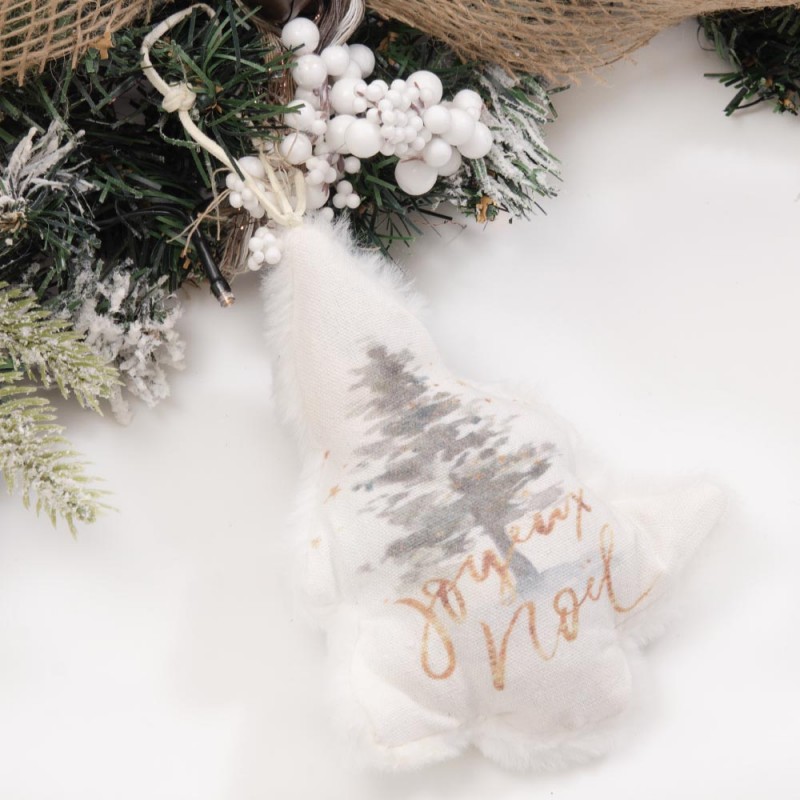 Christmas Snow Χριστουγεννιάτικη γιρλάντα έτοιμη στολισμένη με λαμπάκια 135 εκ