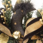 Starry Night Χριστουγεννιάτικη γιρλάντα έτοιμη στολισμένη με λαμπάκια 135 εκ