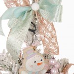 Winter Fairy στολισμένο χριστουγεννιάτικο χιονισμένο δέντρο με LED και ροζ και βεραμάν στολίδια 75 εκ Winter Fairy στολισμένο χριστουγεννιάτικο χιονισμένο δέντρο με LED και ροζ και βεραμάν στολίδια 75 εκ
