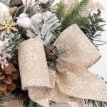 Golden Sleigh Χριστουγεννιάτικη επιτραπέζια σύνθεση με έλκηθρο και χρυσούς φιόγκους 50x28x16 εκ