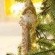 Κρεμαστό διακοσμητικό στολίδι Άγιος Βασίλης σε δύο σχέδια σετ των δύο 22 εκ