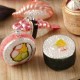 Sushi Χριστουγεννιάτικα στολίδια κρεμαστά γυάλινα σετ των δύο 6 εκ