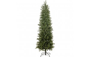 Χριστουγεννιάτικο πράσινο  δέντρο slim με μεικτό φύλλωμα και ύψος 210 εκ