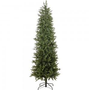 Slim χριστουγεννιάτικο δέντρο πράσινο με μεικτό φύλλωμα 270 εκ