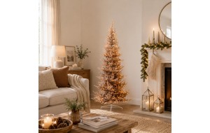 Aurelia Gold Slim χριστουγεννιάτικο δέντρο Pre-shaped και Pre-Lit σε χρυσό χρώμα 150 εκ Aurelia Gold Slim χριστουγεννιάτικο δέντρο Pre-shaped και Pre-Lit σε χρυσό χρώμα 150 εκ