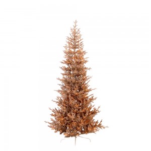 Aurelia Gold Slim χριστουγεννιάτικο δέντρο Pre-shaped και Pre-Lit σε χρυσό χρώμα 180 εκ