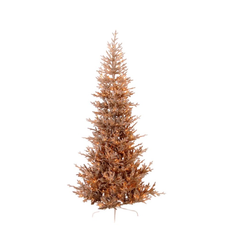 Aurelia Gold Slim χριστουγεννιάτικο δέντρο Pre-shaped και Pre-Lit σε χρυσό χρώμα 180 εκ