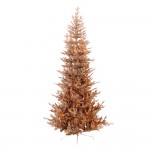 Aurelia Gold Slim χριστουγεννιάτικο δέντρο Pre-shaped και Pre-Lit σε χρυσό χρώμα 210 εκ