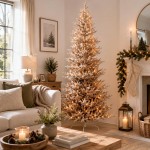 Aurelia Gold Slim χριστουγεννιάτικο δέντρο Pre-shaped και Pre-Lit σε χρυσό χρώμα 210 εκ