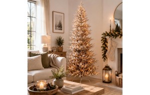 Aurelia Gold Slim χριστουγεννιάτικο δέντρο Pre-shaped και Pre-Lit σε χρυσό χρώμα 210 εκ Aurelia Gold Slim χριστουγεννιάτικο δέντρο Pre-shaped και Pre-Lit σε χρυσό χρώμα 210 εκ