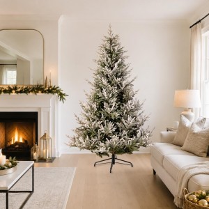 Vail Pre-Shaped χριστουγεννιάτικο δέντρο flocked με μεικτό φύλλωμα 180 εκ Vail Pre-Shaped χριστουγεννιάτικο δέντρο flocked με μεικτό φύλλωμα 180 εκ