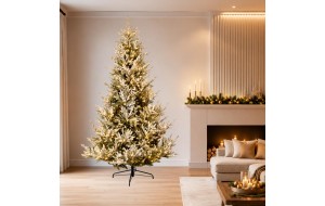 Vail Pre-Shaped & Pre-Lit χιονισμένο χριστουγεννιάτικο δέντρο με 1000 LED 240 εκ