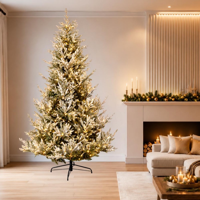 Vail Pre-Shaped & Pre-Lit χιονισμένο χριστουγεννιάτικο δέντρο με 1250 LED 270 εκ Vail Pre-Shaped & Pre-Lit χιονισμένο χριστουγεννιάτικο δέντρο με 1250 LED 270 εκ