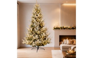 Vail Pre-Shaped & Pre-Lit χιονισμένο χριστουγεννιάτικο δέντρο με 1600 LED 300 εκ