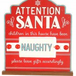 Επιτραπέζιο Χριστουγεννιάτικο διακοσμητικό παιχνίδι Attention Santa 28 εκ
