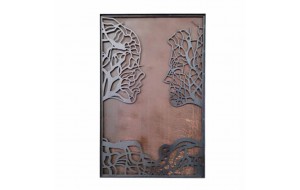 Roots of Love χειροποίητο μεταλλικό κάδρο με 3D απεικόνιση φιγούρων 60x90 εκ