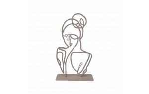 Ballerina’s Back επιτραπέζιο μεταλλικό διακοσμητικό με φιγούρα μπαλαρίνας και επιλογή απόχρωσης 30x8x60 εκ