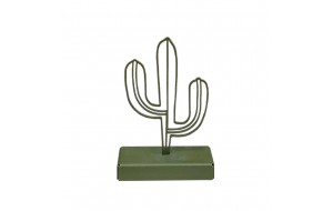 Cactus χειροποίητο επιτραπέζιο μεταλλικό διακοσμητικό με κάκτο και επιλογή απόχρωσης 24x45x23 εκ