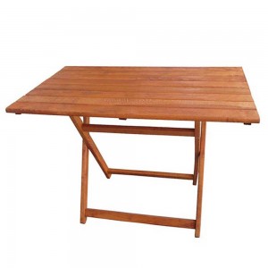 Ξύλινο τραπέζι πτυσσόμενο από μασίφ οξυά 100x60 εκ