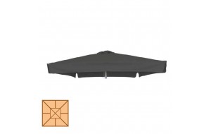 Ανταλλακτκό ύφασμα τετράγωνης ομπρέλας επαγγελματικής με βολάν 300x300 εκ