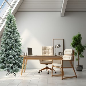 EchoAri Slim Χιονισμένο Χριστουγεννιάτικο δέντρο με ύψος 210 εκ