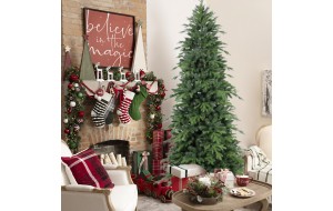 EchoFlo Slim Χριστουγεννιάτικο δέντρο μικτό PE και Pvc σε στενή γραμμή και ύψος 210 εκ