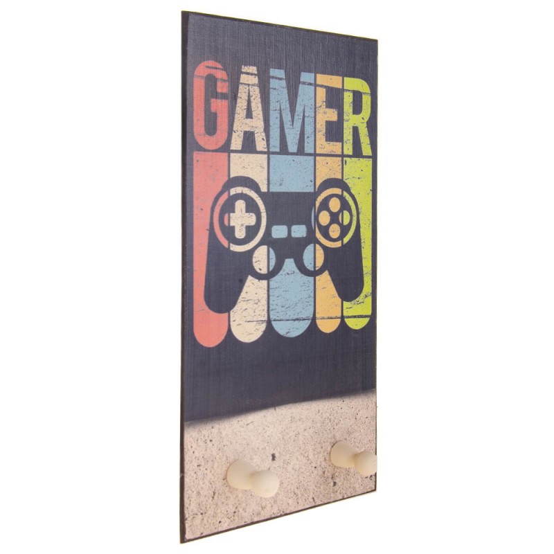Πασχαλινή λαμπάδα  Gamer με χειροποίητη ξύλινη κρεμάστρα 20x40 εκ