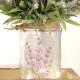 Επιτραπέζια ανοιξιάτικη σύνθεση με διακοσμητικά λουλούδια και λαμπάκια 40x13x32 εκ