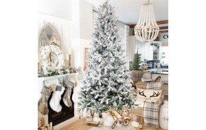 Eira Pre-lit Χριστουγεννιάτικο δέντρο χιονισμένο με 370 Led built in 210 εκ