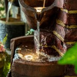 Διακοσμητικό συντριβάνι με γλάστρες από πολυρεζίνη 44x36x100 εκ| Echo Deco Διακοσμητικό συντριβάνι με γλάστρες από πολυρεζίνη 44x36x100 εκ | Echo Deco